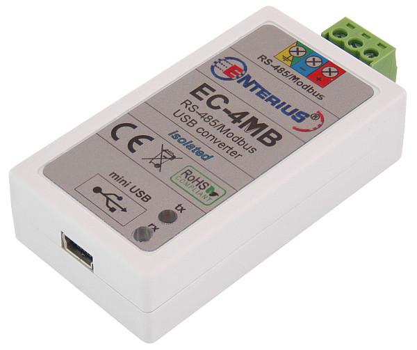 Kod EAN : 05902596896225 EC-4MB Miniaturowy, cyfrowy Interfejs RS-485 podłączany do komputera za pomocą USB.