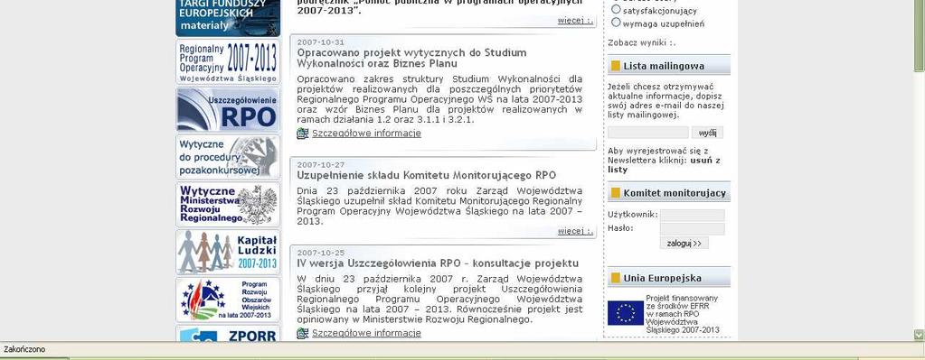 Uszczegółowienia RPO WSL) zapoznanie się z kompletem wytycznych (wytyczne