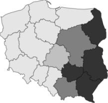 Nieco niższy dotyczył tych regionów, które rozlokowane były w części południowo-wschodniej oraz środkowo-zachodniej kraju.