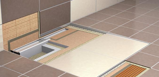 Schlüter -KERDI Innowacje dla bezgranicznej przyjemności pod prysznicem Jakkolwiek wygląda projekt Twojej łazienki, stosując Schlüter -KERDI szybko i pewnie wykonasz konieczne uszczelnienia zaspolone.