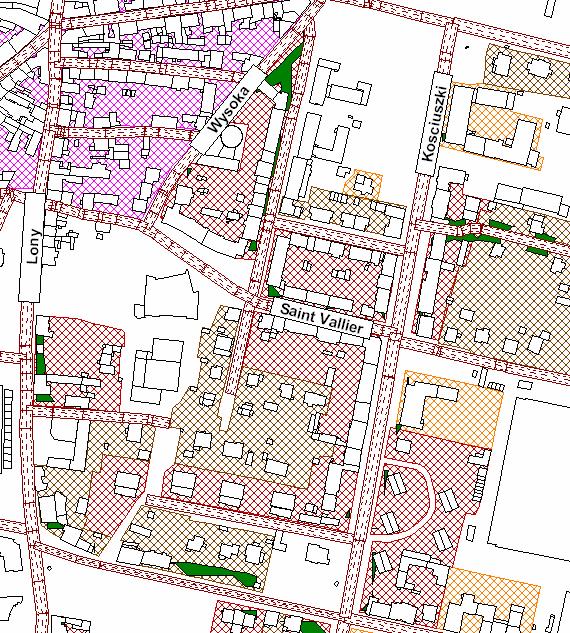Rysunek 32. Zaktualizowana mapa przekroczeń (dla wartości dopuszczalnych z 2012 r.).