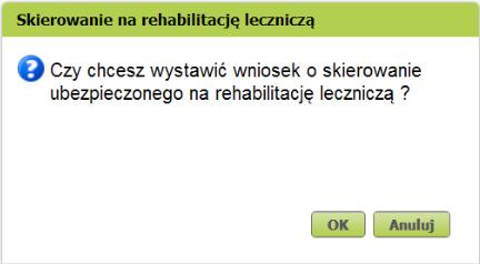 dla lekarza SKIEROWANIE NA REHABILITACJĘ LECZNICZĄ Dla osób, którym grozi utrata zdolności do pracy, ale które mają szansę na poprawę zdrowia i powrót do pracy, ZUS prowadzi bezpłatną