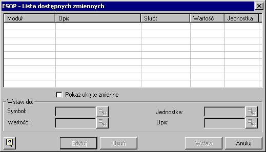W ostatniej kolumnie podawany jest krótki opis wybranej bazy. Należy tu dodać, że bazy danych zawierające profile i materiały są spójne z bazami danych wykorzystywanymi w programie ROBOT. 4.2.