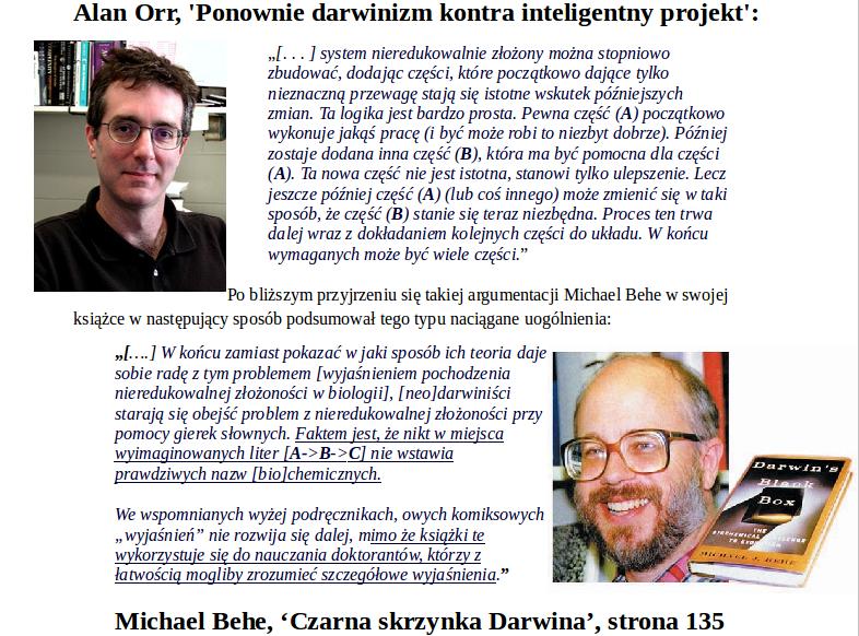 Jaki status ma teoria inteligentnego projektu w przyrodzie? Czy ma rację bytu na rynku idei naukowych? Czy teoria inteligentnego projektu w przyrodzie jest naukowa? (1) Czy jest falsyfikowalna: TAK.