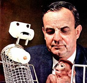 Harry Harlow (1959) Eksperyment z małpią miłością Narodziny miłości czyli potrzeba przytulenia