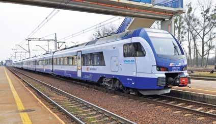 Tab. 8. Zestawienie pojazdów wyprodukowanych przez zakład Stadler Rail w Siedlcach ED160 010 (producent Stadler) przewoźnika PKP IC jako pociąg IC 841014 relacji Szczecin Katowice na stacji Krzyż (4.