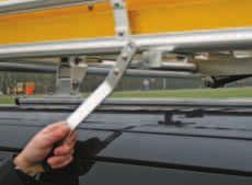 PODEST Profile aluminiowe mogą być zamontowane na poprzecznych belkach w celu stworzenia platformy dla ładunku.