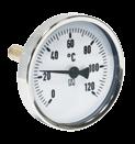 h h h h h h h URZĄDZENIA POMIAROWE - termometry bimetaliczne Termometr bimetaliczny aksjalny BiTh 63/80 Termometr bimetaliczny przylgowy ATh 63 b 1 L 1 D G SW 25 D ø 16.