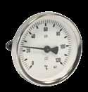 0 Zakres wskazań: 0/120 C Przyłącze: tuleja montażowa ½ Tarcza: 63 mm lub 80 mm Wymiary NG b 1 d1 D G L1 SW 63 20 12 63 G 1/2 45/68 19 80 21 12 80 G 1/2 45/68 19 Śr.