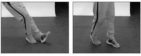Ułożenie stóp w kształt T: Dla ćwiczeń stojących ułożenie T uczyni twoje ruchy łatwiejsze przy jednoczesnym
