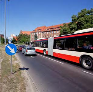 Wojciecha (do rejonu Cienista), Zaroślak, Armii Krajowej i 3 Maja wraz ze skrzyżowaniem Brama Oliwska.