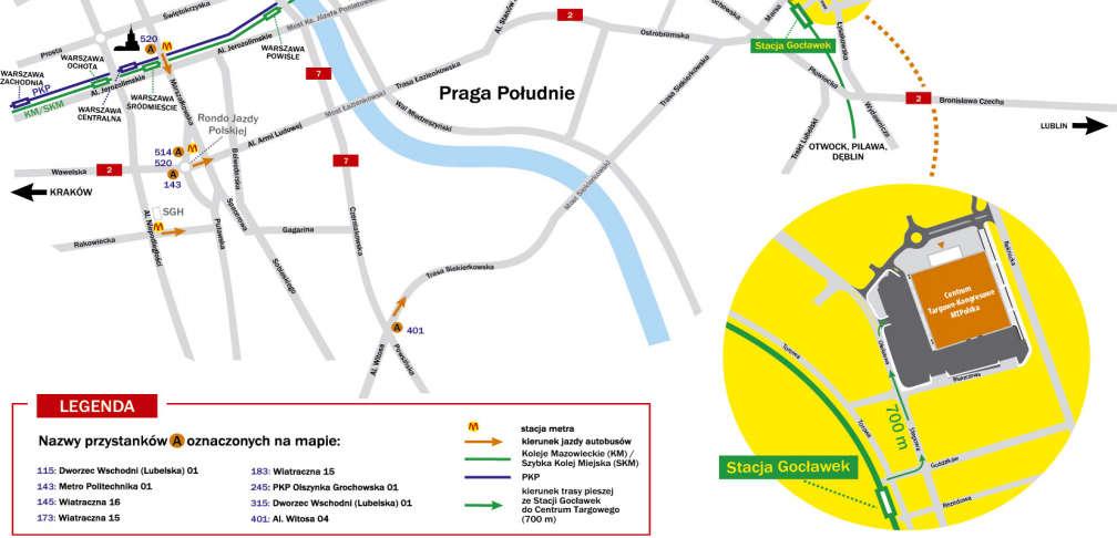 Wystawcy mają możliwość wykupienia dodatkowego karnetu parkingowego, który umożliwia pozostawienie samochodu na niestrzeżonym parkingu wyznaczonym przez Organizatora garaż podziemny CTK.
