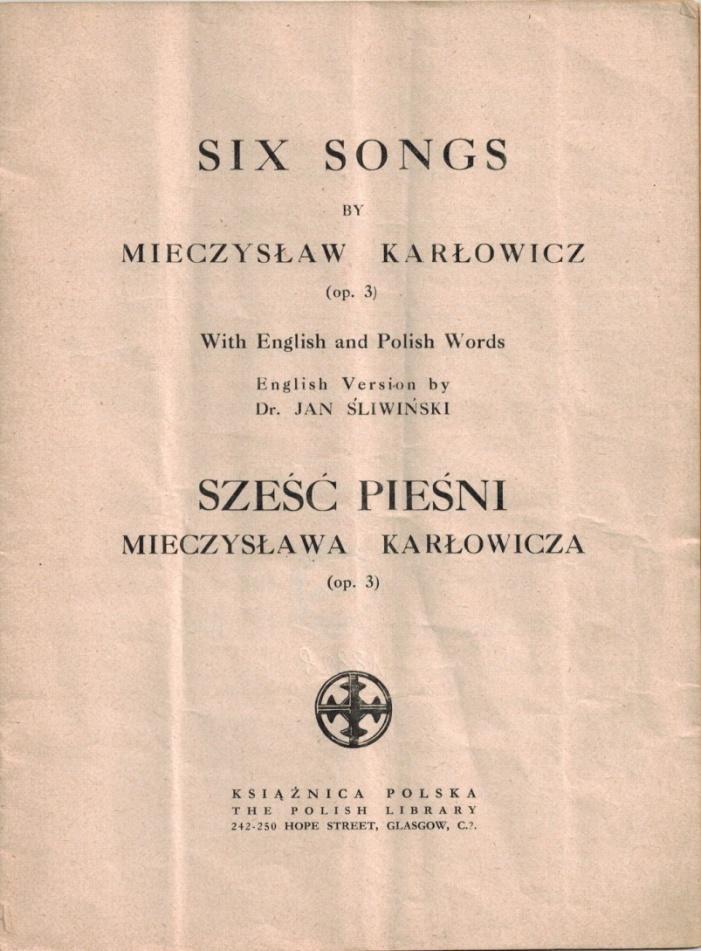 Autorem ponad 101 pieśni oraz różnych utworów orkiestrowych, w tym 6 poematów symfonicznych Karłowicz był jednym z pionierów polskiego taternictwa,