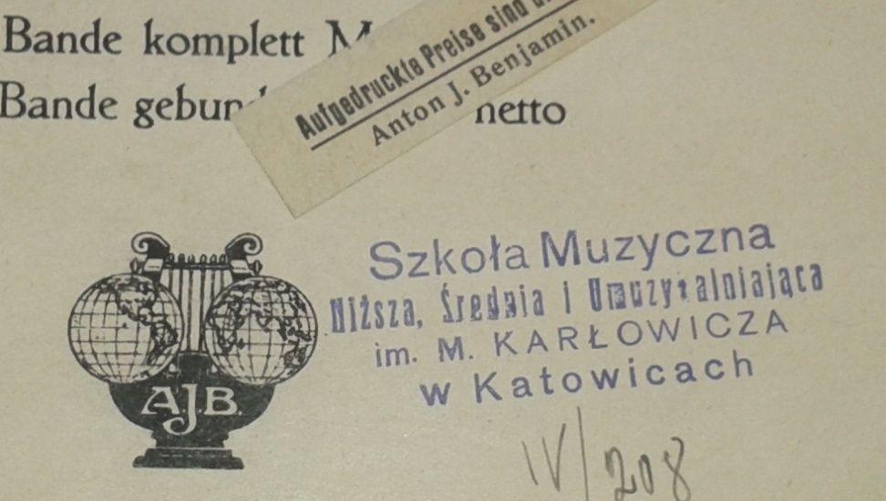 Karłowicza w Katowicach 1 września1946 Zarządzeniem Ministra Kultury i Sztuki