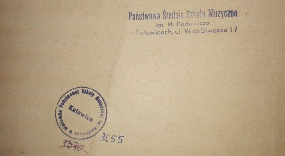 Państwowa Średnia Szkoła Muzyczna im. M. Karłowicza w Katowicach ul.
