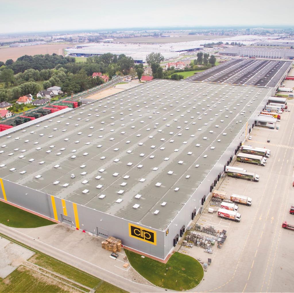 OBIEKTY HALOWE Hale logistyczne, magazynowe, produkcyjne, hale wysokiego składowania, wznoszone przy zastosowaniu technologii prefabrykacji są obiektami trwałymi i funkcjonalnymi.