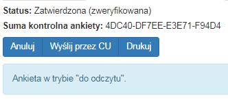 4. Wypełnianie ankiety w systemie Dostęp do funkcji umożliwiającej użytkownikowi wypełnienie ankiety za określony rok sprawozdawczy jest uruchamiany z poziomu administratora Systemu Ankietowania.
