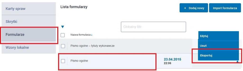 Krok 2 Zapisujemy plik Pismo ogolne.xml na dysku lokalnym a następnie za pomocą edytora tekstów edytujemy plik xml.