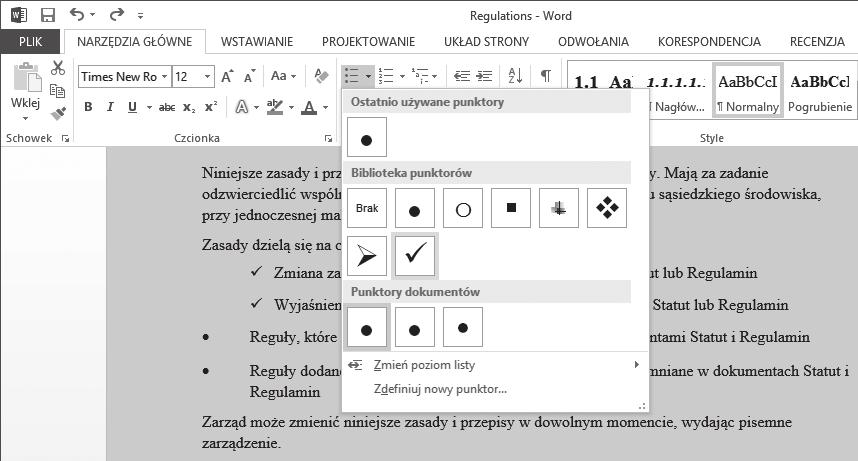 4 Microsoft Word 203 Krok po kroku Wszystkie funkcje interfejsu użytkownika mają zapewnić możliwie najbardziej intuicyjną pracę nad dokumentem.