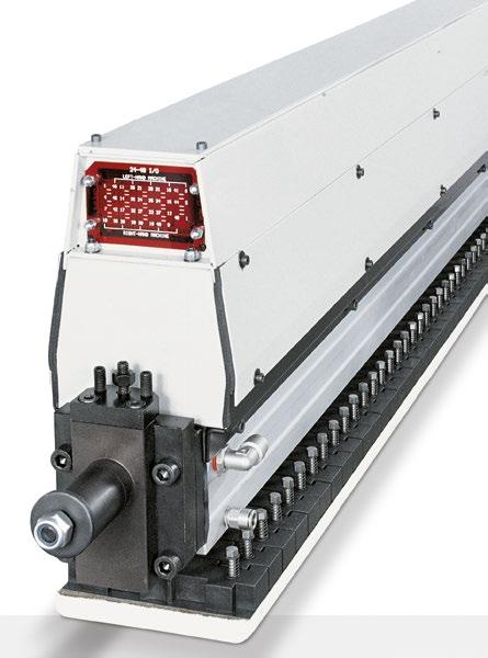 dmc system t5 1350 konfiguracja do wykańczania forniru i elementów lakierowanych EPICS ELEKTRONICZNY SEKCYJNY TRZEWIK W przekroju trzewik EPICS składa się ze specjalnej monolitycznej belki z