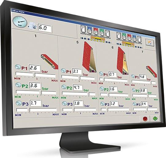 13 PWM TECHNOLOGIA ZMENNEGO CIŚNIENIA DLA ELEKTRONICZNEGO SEKCYJNEGO TRZEWIKA EPICS Innowacyjny system PWM (DMC patent) pozwala na zmianę ciśnienia roboczego na poszczególnych sekcjach
