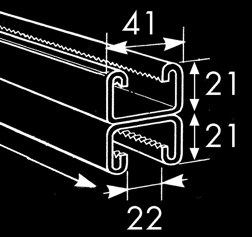 1,75 330030 600 41x21x2,5 3 1 2,10 330040 800 41x21x2,5 3 1 2,80 30 Nm 30 Nm 330100 300 41x41x2,5 3 1 2,56 330110