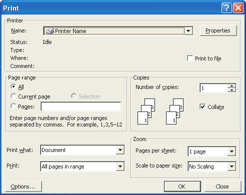 Ustawienia drukowania w systemie Windows (dotyczy tylko modeli C801 i C810) Menu na panelu operatora drukarki udostępniają wiele opcji.