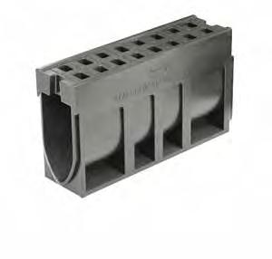 Nowość System odwodnienia liniowego ACO Drain 200 V Kanał monolityczny z polimerbetonu w kolorze antracytowym lub naturalnym Przekrój V Szerokość w świetle 20,0 cm Maksymalna klasa obciążenia D 400 -