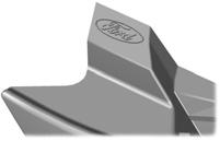 Logo Forda jest wyraźnie widoczne na następujących częściach, jeżeli są to oryginalne części Ford.