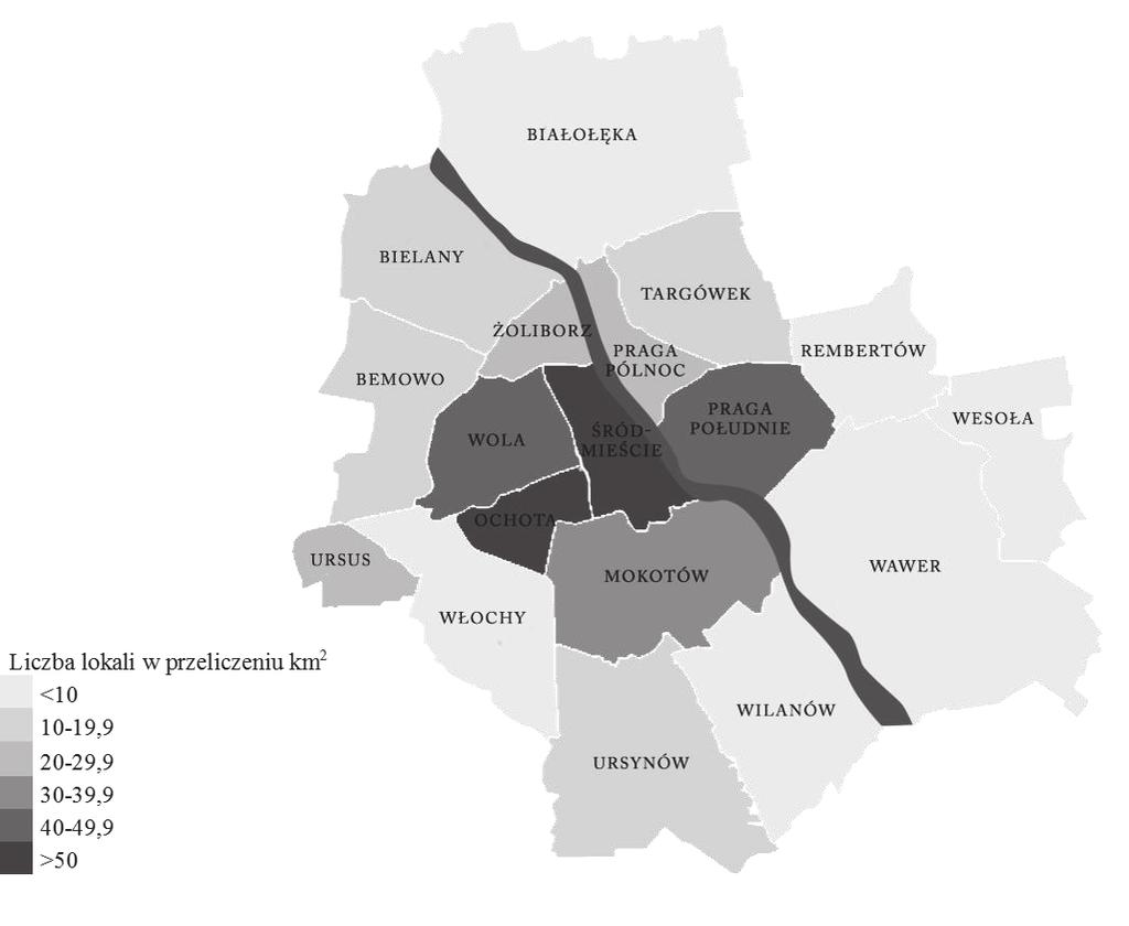 2017) Źródło: na podstawie danych Mazowieckiego Ośrodka Badań Regionalnych