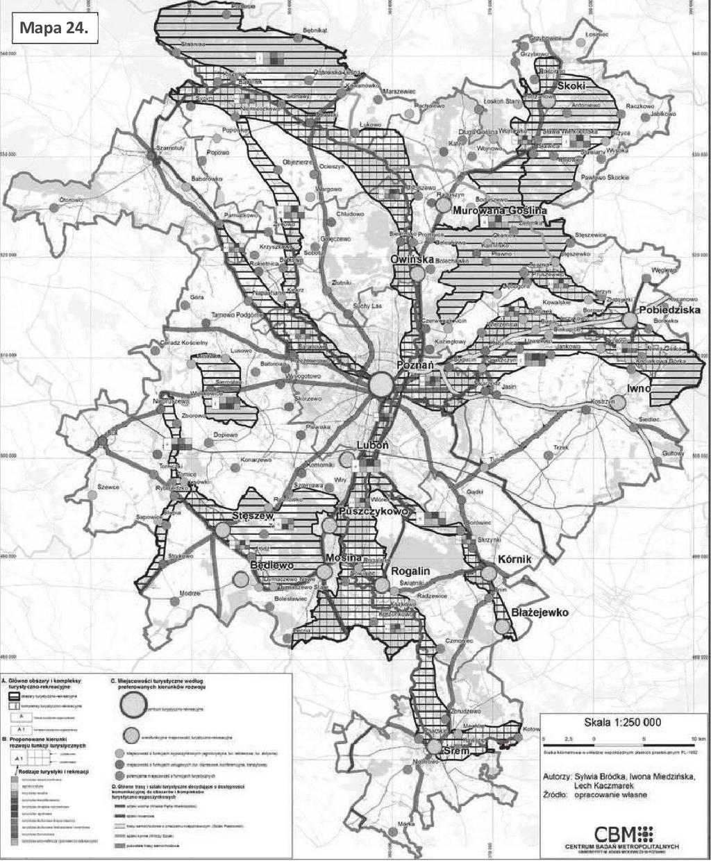 MARIA ZAMELSKA, ALEKSANDRA MACHNIK, BEATA KACZOR 331 Rysunek 1 Obszary i kompleksy turystyczno-rekreacyjne Metropolii Poznań I A5 J D J1 A4 D2 D1 A3 E B B1 C2 C1 C C3 A Legenda: A Obszar Doliny