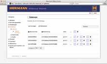 do App Store SM lub Google play Lokalizacja zapewniająca połączenie radiowe z obsługiwanym urządzeniem Konfiguracja internetowa przez portal Hörmann Aby korzystać z funkcji sterowania przez