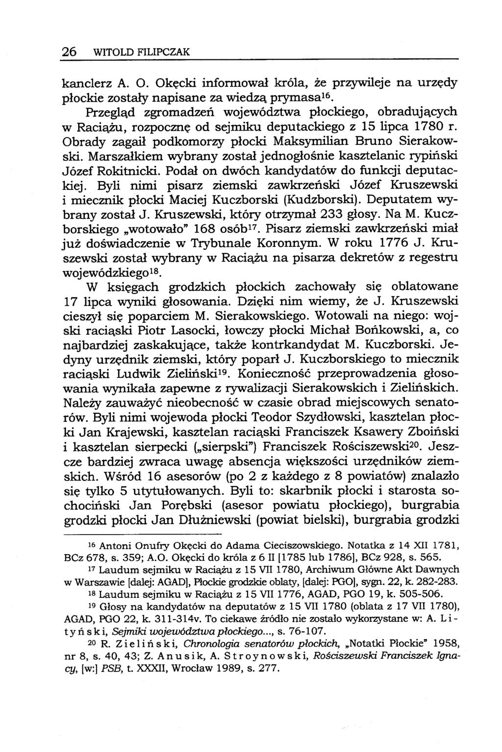 26 WITOLD FILIPCZAK kanclerz A. O.