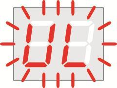 Na panelu czołowym jednostek polowych wyświetlony zostaje pulsujący komunikat UL (Rys. 17). Zabezpieczenie przechodzi w stan pracy jednokryterialnej.