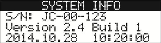 12.1. Wyświetlacz LCD ekran startowy Po podaniu napięcia zasilania na wyświetlaczu LCD jednostki centralnej zostaje wyświetlone logo firmowe, po którym pojawia się ekran z informacją o numerze