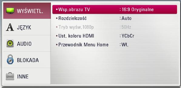 ] i naciśnij ENTER (b). Pojawia się menu [Konfig.]. 3 Ustawianie systemu 3.