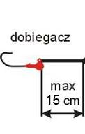 pojedynczy haczyk to haczyk z pojedynczym ostrzem o rozwarciu tak jak i główka jigowa nie większym niż 20 mm.