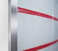 Brama typu V 3015 Clean Na skutek oczyszczania powietrza w sterylnych pomieszczeniach dochodzi do powstania różnicy ciśnienia