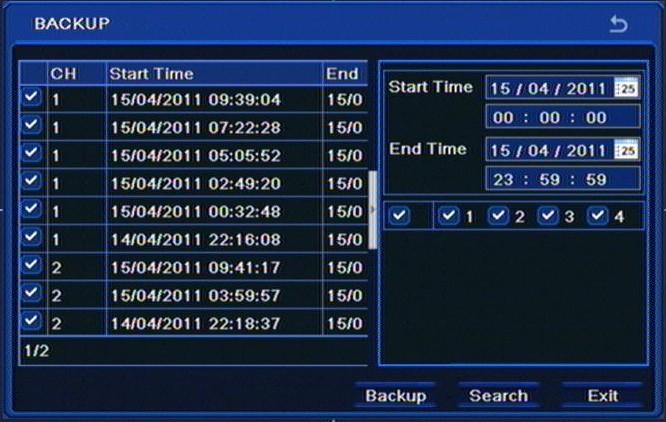 RECORDER S MENU NDR-BA5104,NDR-BA5208,NDR-BA5416 User s manual ver.1.2 17. The start time of current section. 18. Go to the previous playback section. 19. Current playback speed 20. Playback bar 21.