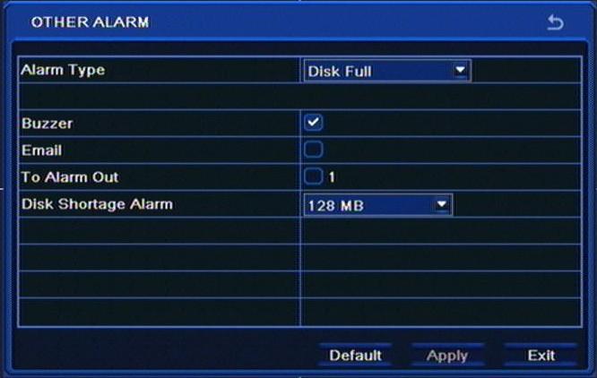 NDR-BA5104,NDR-BA5208,NDR-BA5416 User s manual ver.1.2 RECORDER S CONFIGURATION Selecting Trigger displays the following screen: Snap field allows to select cameras that pictures from are later attached to e-mail messages.