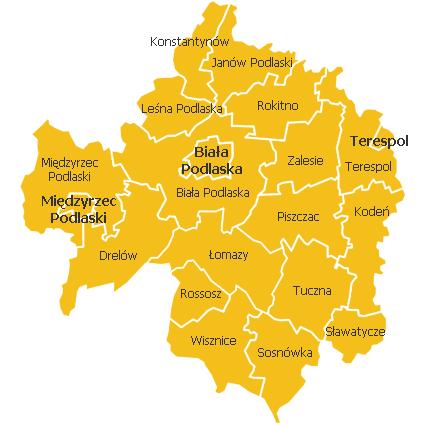 Dziennik Urzędowy Województwa Lubelskiego 8 Poz. 314 2. CENA I PROGNOZA ZAPOTRZEBOWANIA NA POWIATOWE PRZEWOZY PASAŻERSKIE O CHARAKTERZE UŻYTECZNOŚCI PUBLICZNEJ W PERSPEKTYWIE DO 2026 R. 2.1. CHARAKTERYSTYKA OGÓLNA OBSZARU OBJĘTEGO PLANEM TRANSPORTOWYM Powiat Bialski mieści się w północno-wschodniej części Województwa Lubelskiego.