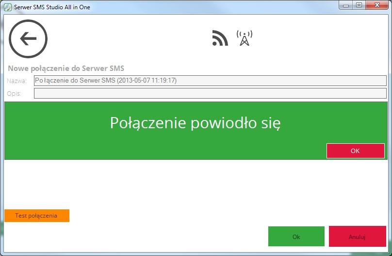 W przypadku braku konta SerwerSMS można zaznaczyć nie posiadam konta w SerwerSMS, co spowoduje wyświetlenie formularza rejestracyjnego.