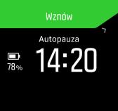 Ponieważ Suunto Spartan Sport mierzy wysokość wyłącznie na podstawie sygnału GPS, gdy nie jest ustawiony tryb maksymalnej dokładności GPS, może dojść do błędu filtrowania i potencjalnie zakłócenia
