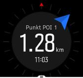 UWAGA: Podczas nawigowania do punktu POI zegarek korzysta z odbiornika GPS w trybie pełnej mocy. Aby nawigować do punktu POI: 1.