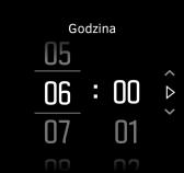 Gdy włączy się alarm, możesz go wyłączyć lub wybrać opcję drzemki. Czas drzemki to 10 minut, zaś alarm w tym trybie jest powtarzany do 10 razy.