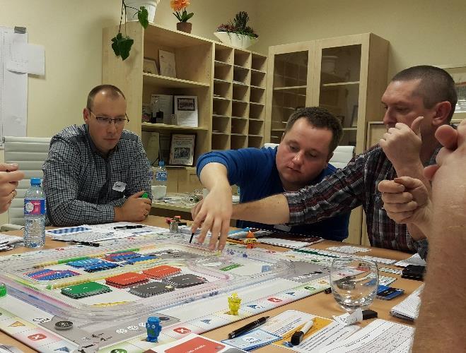 NARZĘDZIA LEAN W GRZE TPM, Kobetsu Kaizen, 5S, Standaryzacja pracy, Obsługa prewencyjna i autonomiczna, Zarządzanie kompetencjami, OEE, Wizualne Zarz. Wynikami, Zarządzanie ograniczeniami.