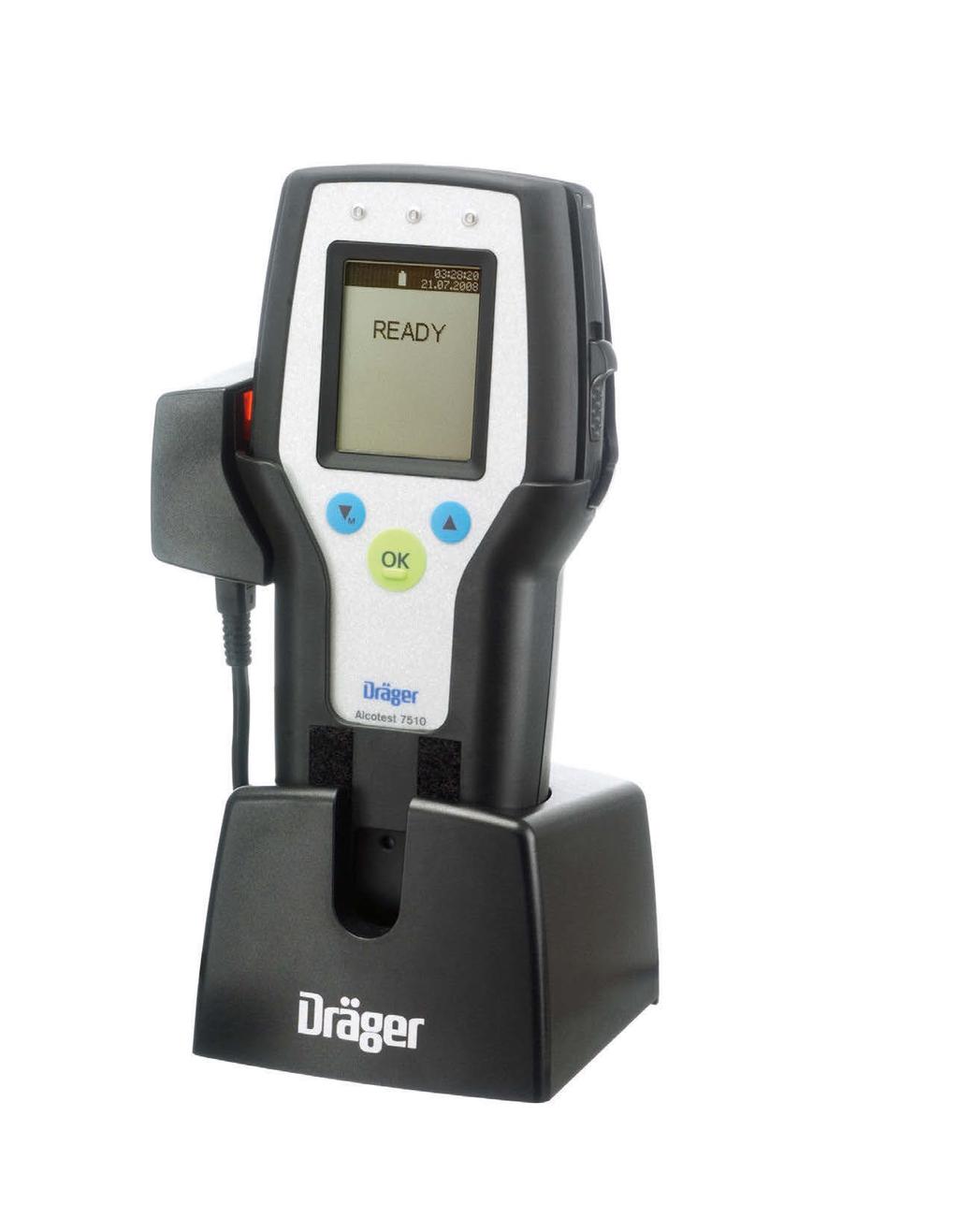 Dräger Alcotest 7510 Alkomat dowodowy Kompaktowy i wytrzymały, przenośny alkomat przeznaczony do zaawansowanych badań przesiewowych.