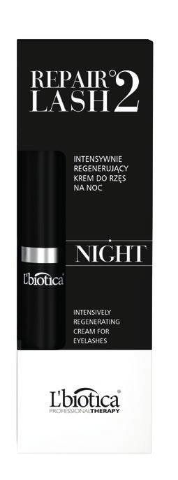 L biotica Repair Lash ⁰2 Night, Intensywnie regenerujący krem do rzęs na noc, 10 ml Krem do