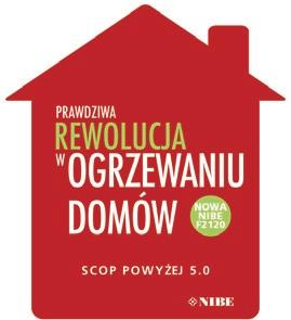 POWIETRZNE POMPY CIEPŁA NIBE F2120 NIBE F2120 stanowi przełom w technologii powietrznych pomp ciepła typu powietrze/woda, osiągając sezonowy współczynnik efektywności SCOP na tym samym poziomie, co
