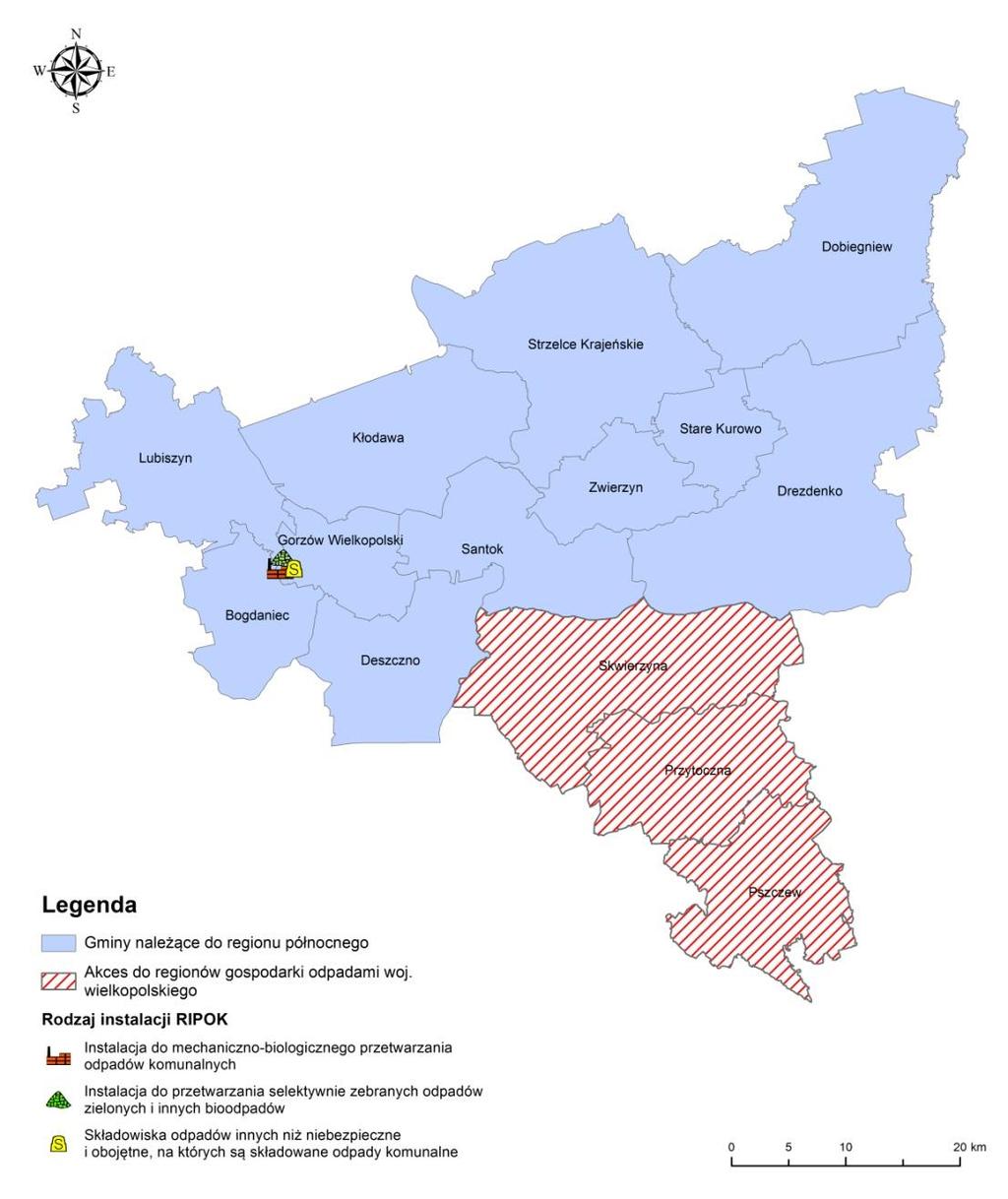 Region północny w2015 r.